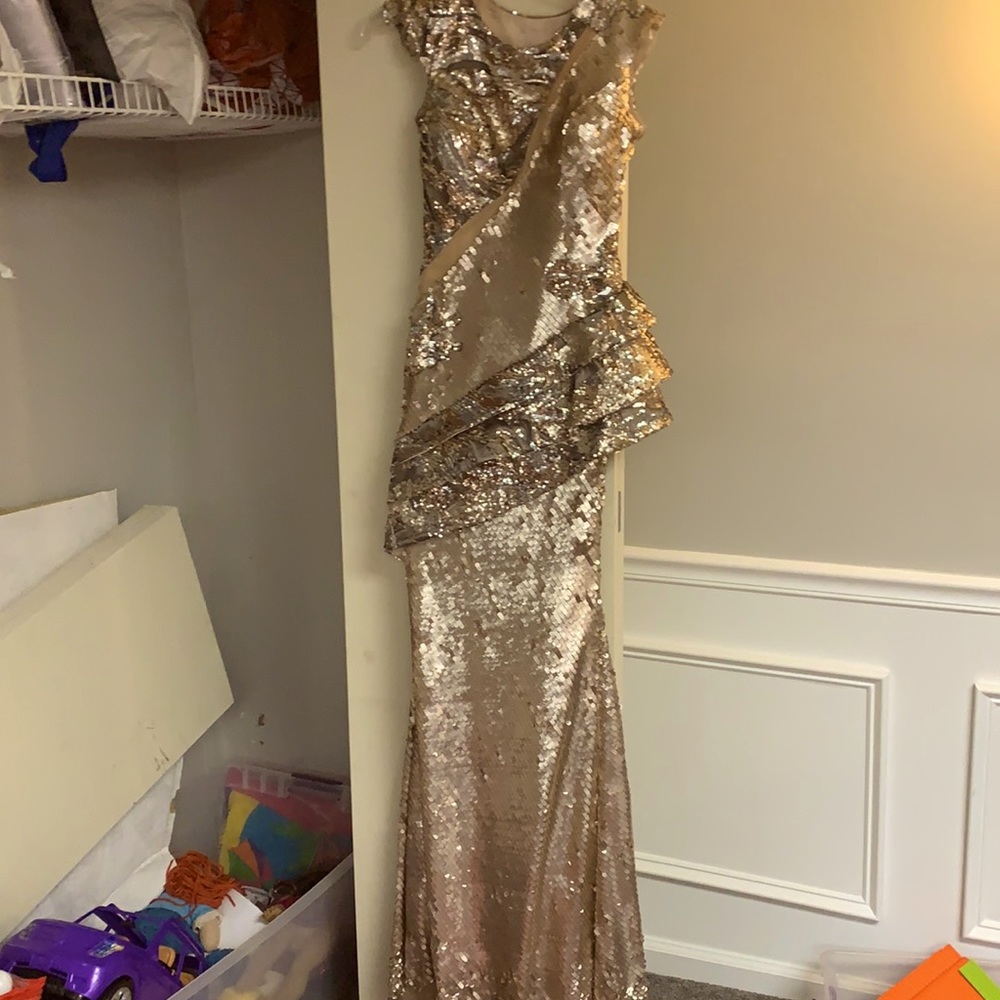 Sequined evening gown